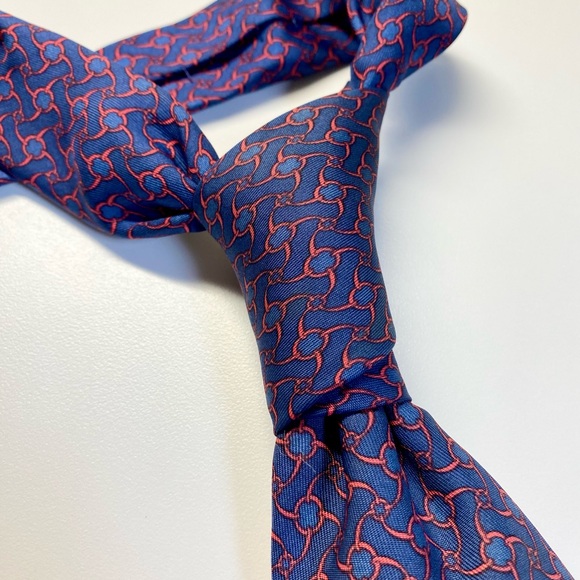 HERMES NECKTIE - 100% SILK - Picture 3 of 10